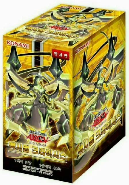 Yugioh Cards "Maximum Crisis" MACR-KR Booster Box Korean Ver