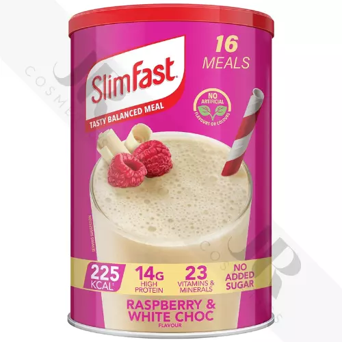 SlimFast RASPBERRY & WHITE CHOC Meal Shake For Weight Loss | High Protein - 584g