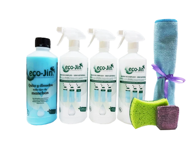 Kit de Inicio ECO-JIN Quitamanchas Higienizante Multiusos Aroma a Elegir