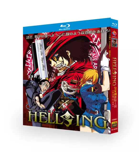Hellsing + Hellsing ultimate 2 series completas anime 3 dvds