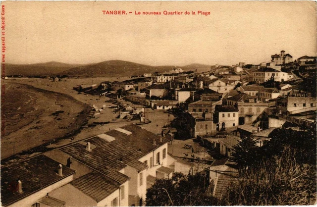 CPA AK TANGER Le nouveau Quartier de la Plage MAROC (688686)