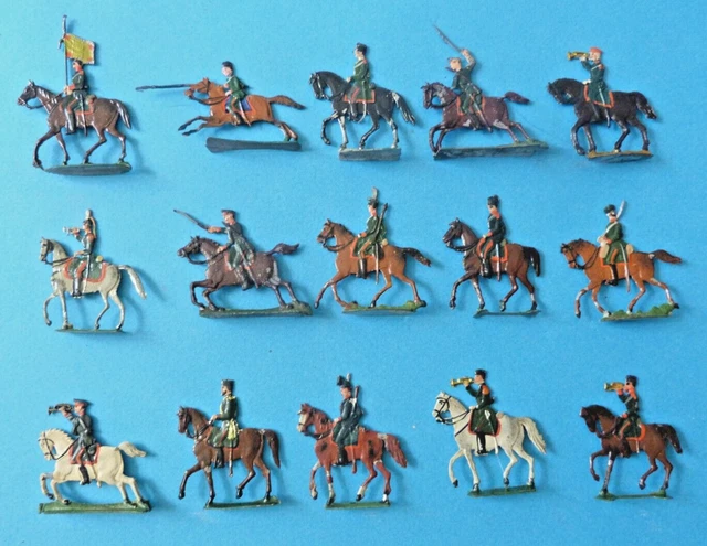 20 Soldats Plats étain Autriche Guerre De 7 Ans - Zinnfiguren 30mm