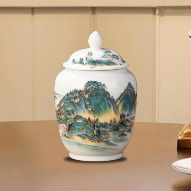 Ceramic Ginger Jar Asian Ginger Jar Decorative Chinoiserie Vase Porcelain Jars