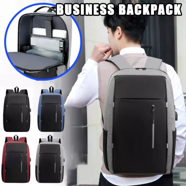 Men Women Boy Laptop Backpack Waterproof USB-Rucksack Travel School Shoulder Bag