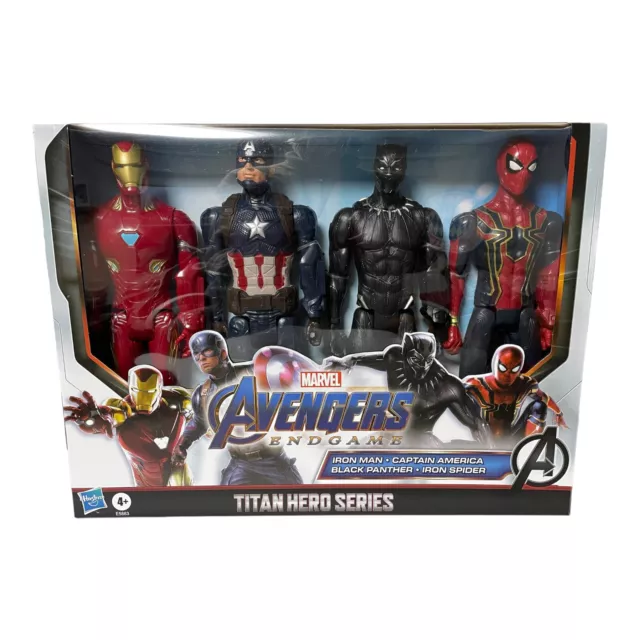 Marvel Avengers Actionfiguren Set Iron Man Captain America Black Panther Iron Sp