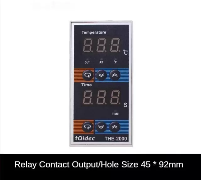 Time and Temperature Controller For Hot Stamping Machines And Oven Embedded Type