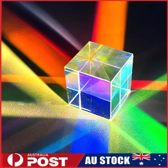 RGB Dispersion Prism Home Decor Combiner Glass Prism for Teaching Light Spectrum