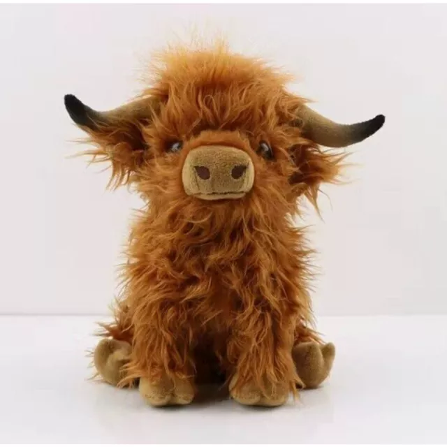 28 cm peluche vache Highland poupée bébé en peluche animal jouets doux poupée