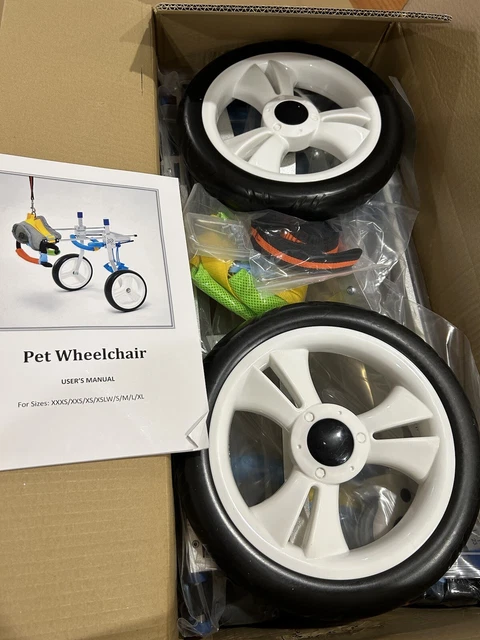 Hobeyhove 2-4 Wheel Dog Wheelchair XL, Front and back leg PW- FF-XL