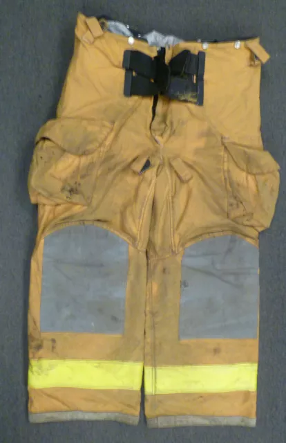 40x28 Janesville Tan Firefighter Pants Turnout Bunker Fire Gear P029