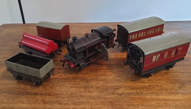 Ancienne Petite Gare Hornby échelle O – Tôle – Années 40/50 – Longueur 25 Cm