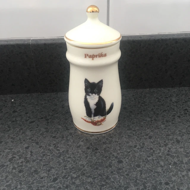 Lesley Anne Ivory Cats Spice Jar Paprika