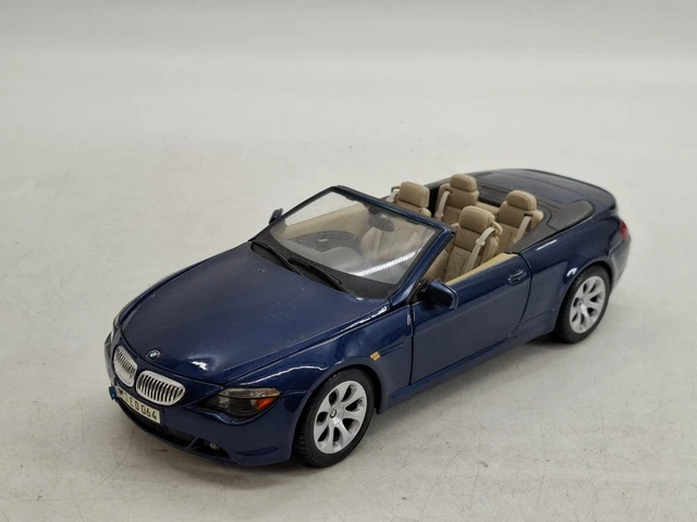 METALLIC BLUE BMW 645 Ci 6 Series E63 1/18 Diecast Scale Model