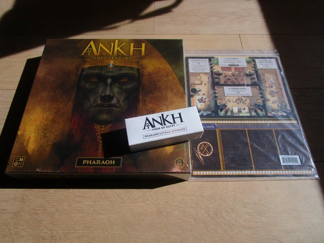 Ankh Gods of Egypt Kickstarter Eternal Pledge All-In NEW IN HAND CMON Minis Game Ankh Gods of Egypt Kickstarter Eternal Pledge All-In NEW IN HAND CMON Minis Game