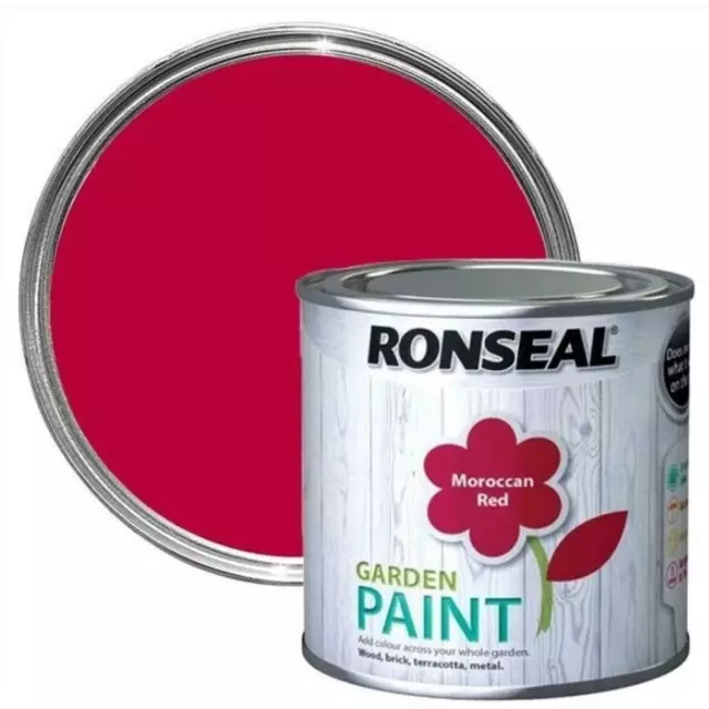 Ronseal Garden Paint 250ml Moroccan Red