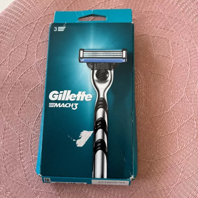 gillette mach 3 Rasierer mit 3 Klingen Neu