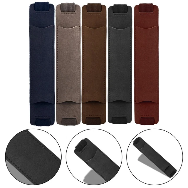 Housse Poignée Poussette En Cuir PU - Absorbante Et Confortable - Accessoire Protection Universel