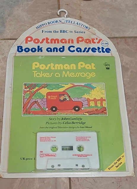 POSTMAN PAT TAKES a Message Book and Cassette BY Cunliffe, John ...