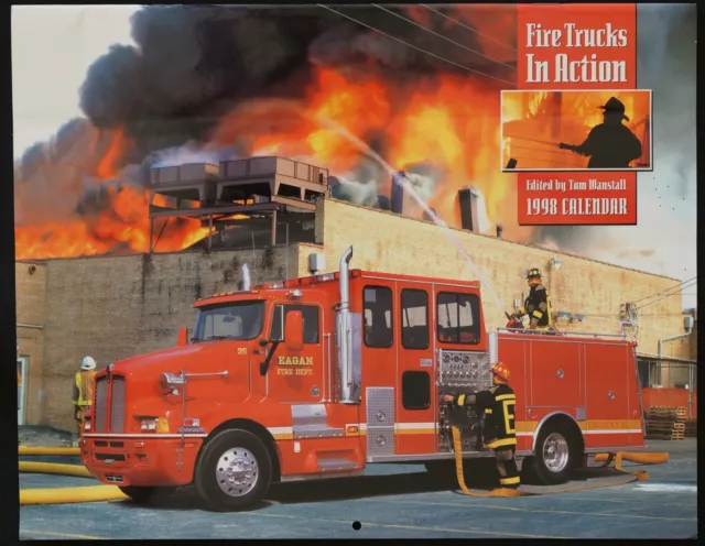 Fire Truck in Action calendar 1998. Very Good condition. CODE RED issue.