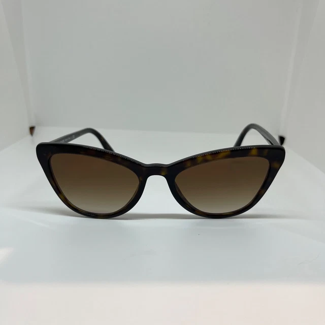 PRADA CAT EYE Shaped Black Frame Polarized Sunglasses SPR01V 1AB