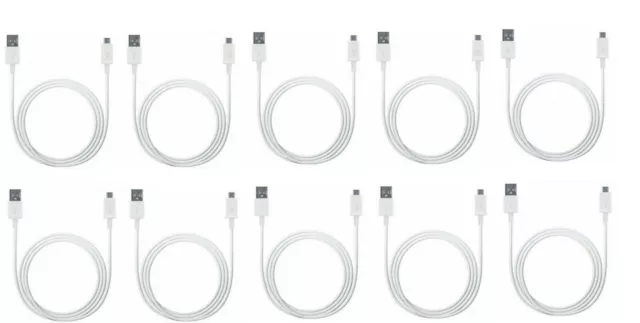 10-Pack Micro USB Charger Fast Charging Cable Cord For Samsung Android Phone