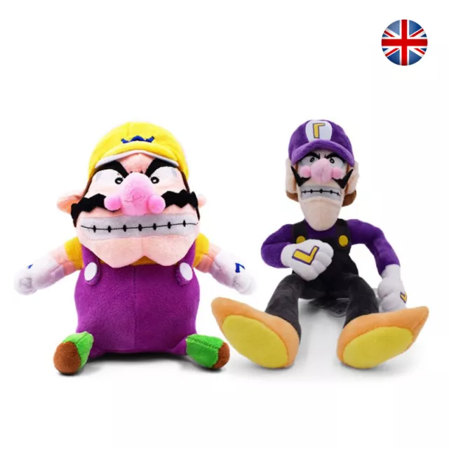 Game Character Wario Waluigi Plush Soft Toy Super Mario Bros Stuffed Doll Gifts