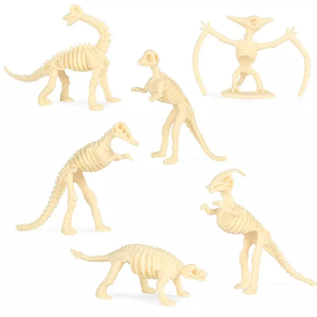 12 pz Set Modellini Simulazione Scheletro Fossile Giocattoli Dinosauro Set^ SN❤