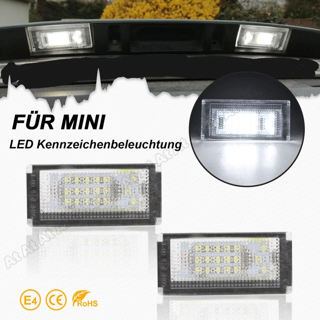 VOLL LED Tagfahrlicht Scheinwerfer Set passend für Mini Cooper R50/R52/R53 01-06 schwarz / schwarz