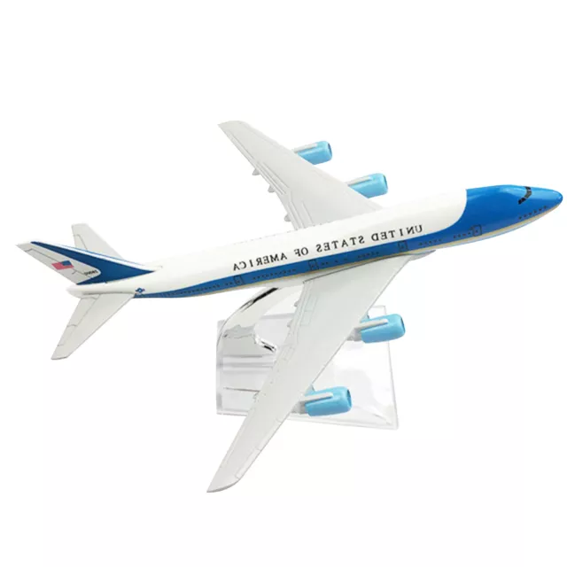 Air Force One Airplane Aircraft Plane Model With Display Stand For Boeing 747