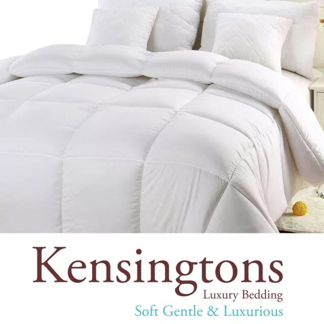 Luxurious Mulberry Silk Filled Duvet Quilt King Bed in All Togs Hotel Quality