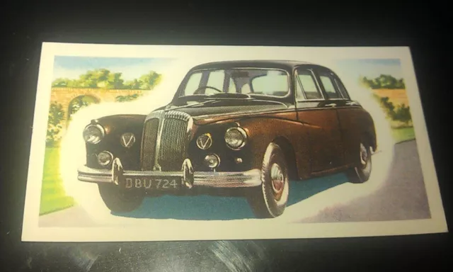 1963 DAIMLER MAJESTIC MAJOR Orig Priory Tea I SPY Trade Card UK