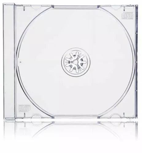 5 Standard 10mm STANDARD Jewel CD Cases CLEAR Tray SINGLE Disc 10.4mm case SCT