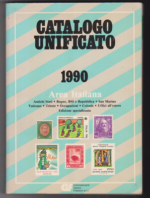Cif Catalogo Unificato Area Italiana Commercianti Italiani Filatelia CIF 1989 
