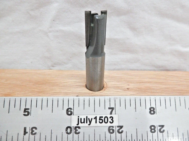 (1) NEW  MLCS 1/2" D Hinge Mortising Carbide Tipped Router Bit Straight n4
