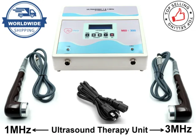 Physio Ultrasound Therapy Unit for Physiotherapy 1MHz And 3Mhz Ultraound Machine