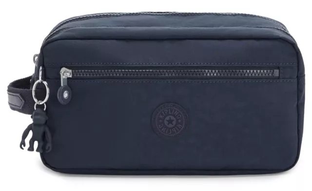 kipling Basic Agot Toiletry Bag M Kosmetiktasche Tasche Blue Bleu 2 Blau Neu