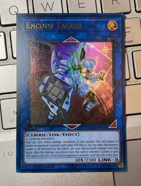 Yugioh Encode Talker SDCL-EN041 Ultra Rare Holo 1st Edition m/nm