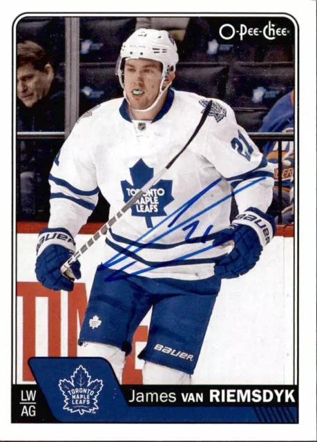 James Van Riemsdyk SIGNED auto 16/17 OPC O-PEE-CHEE card TORONTO MAPLE LEAFS