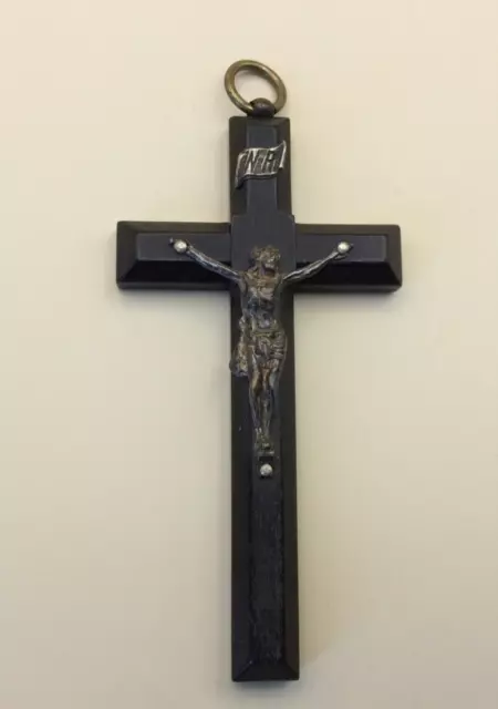 Vintage  Small Crucifix in Wood and Metal