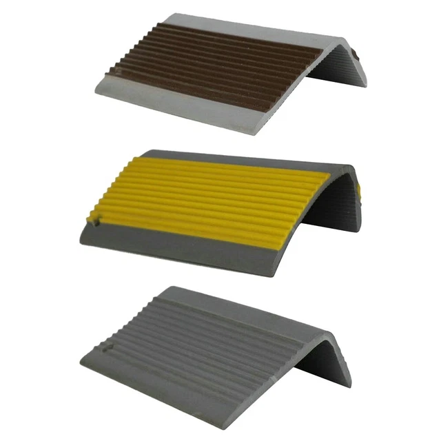 100 cm borde de escalera PVC 5cmx2cm torre borde antideslizante goma ángulo escalón borde