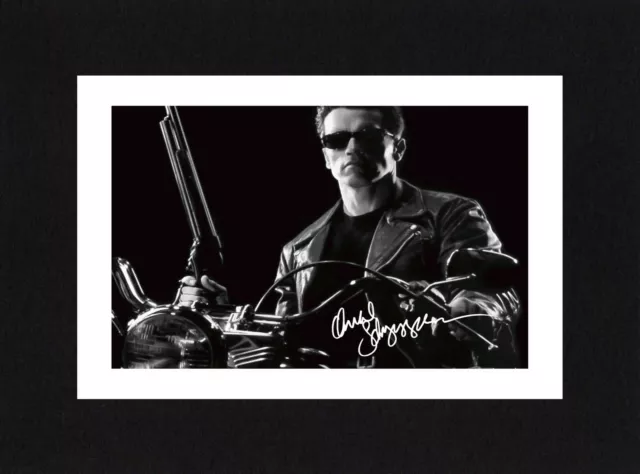 8X6 Mount ARNOLD SCHWARZENEGGER Signed PHOTO Print Ready To Frame THE TERMINATOR