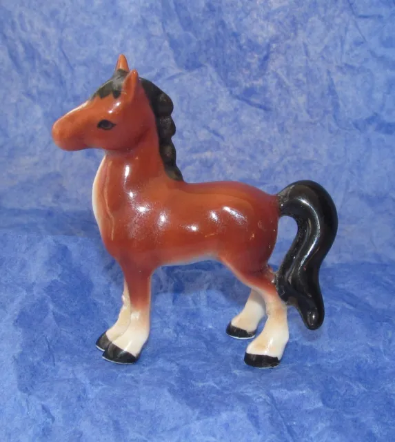 Vintage HAGEN RENAKER Miniature Figurine PONY / HORSE Feet Together 2½" REPAIRED