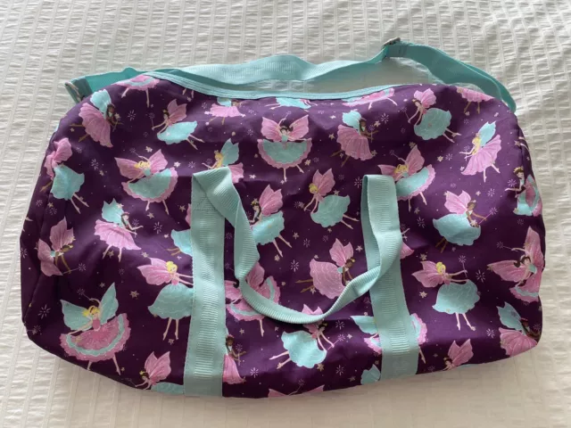 Pottery Barn Kids Mackenzie Fairy Duffle Bag Large Purple W/ Teal