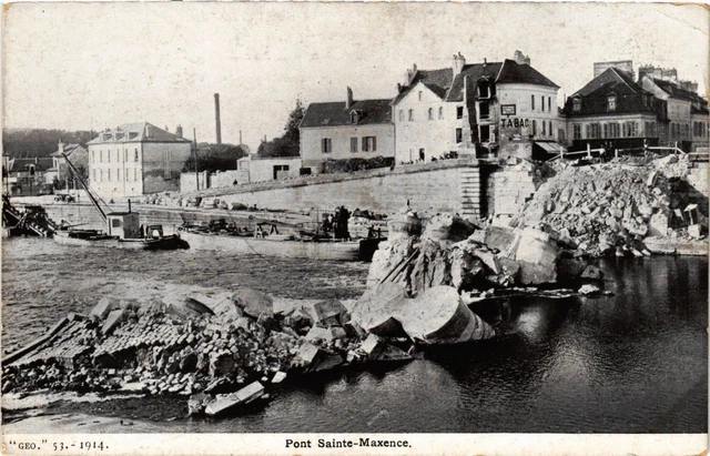 CPA AK Militaire - Ruines - Pont Sainte-Maxence (696336)