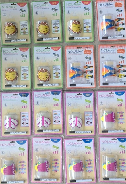 16 Packs!! NOLAbles by Tori Spelling 3 pack bottle labels & marker. 48 total!!