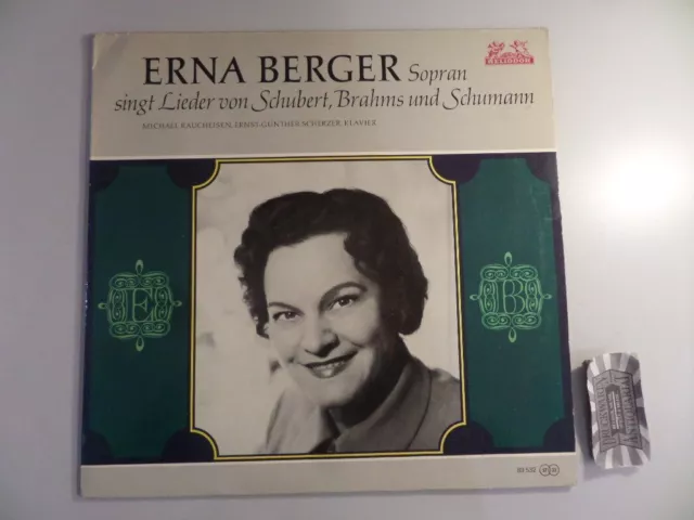 Erna Berger singt Lieder von Schubert, Brahms und Schumann [Vinyl, LP, 89 532].