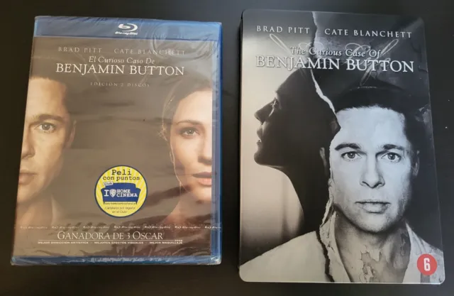 Blu-Ray EL CURIOSO CASO DE BENJAMIN BUTTON (2 DISCOS) + STEELBOOK IMPORTACIÓN