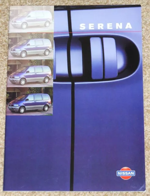 1998 NISSAN SERENA Sales Brochure - GX, SLX, Excursion, 1.6, 2.0, 2.3D