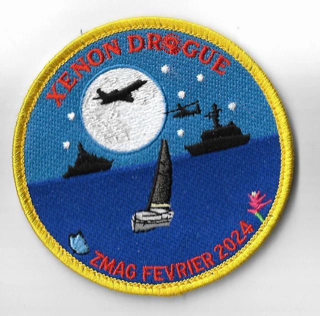Patch Aéronavale Flottille embarquée 11 F Super Etendard 1980s ORIGINAL