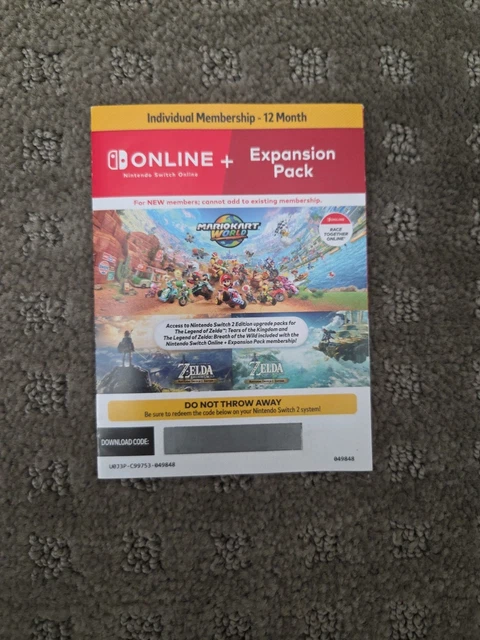 Expansion Pass Nintendo Switch Online Individual Membership